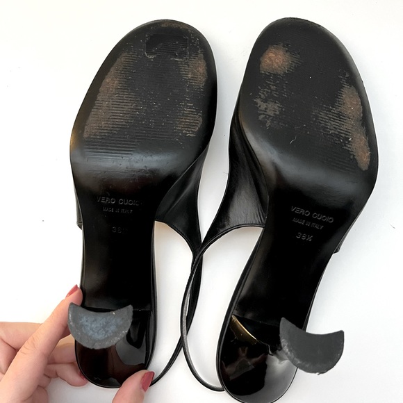 Dolce & Gabbana - black sling back heels (38.5) - Picture 5 of 8